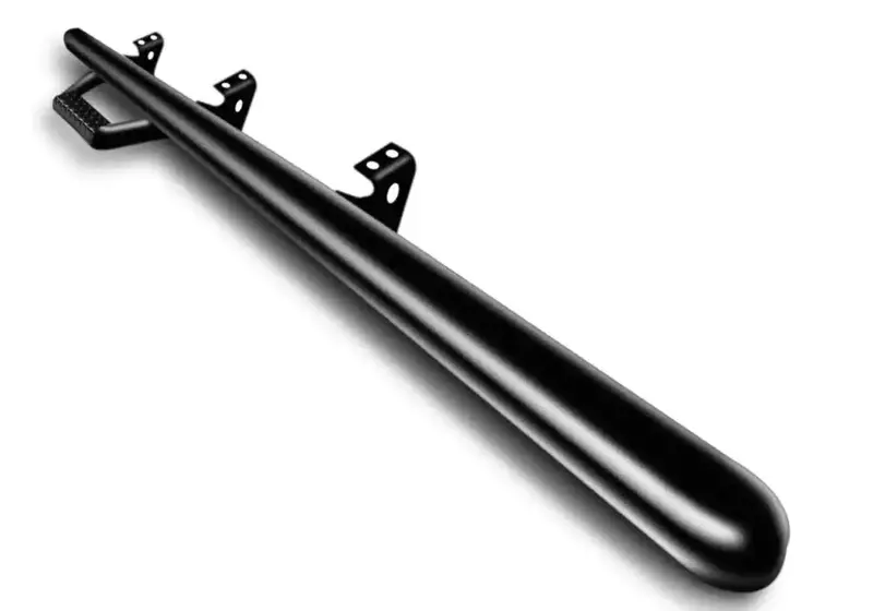 N-Fab F9246Rc-Tx Black Nerf Step – Single-Step Cab-Length Design For 1987–1996 Ford F250/F350 Regular Cab 1