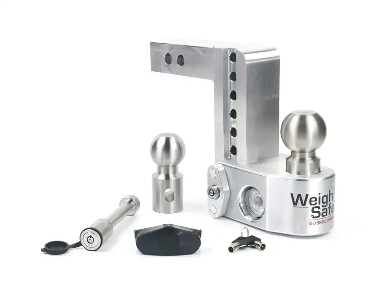 Weigh Safe Ws6-2-Ka Adjustable Drop Hitch – 2-Inch Receiver With Dual-Pin Height Adjustment 1